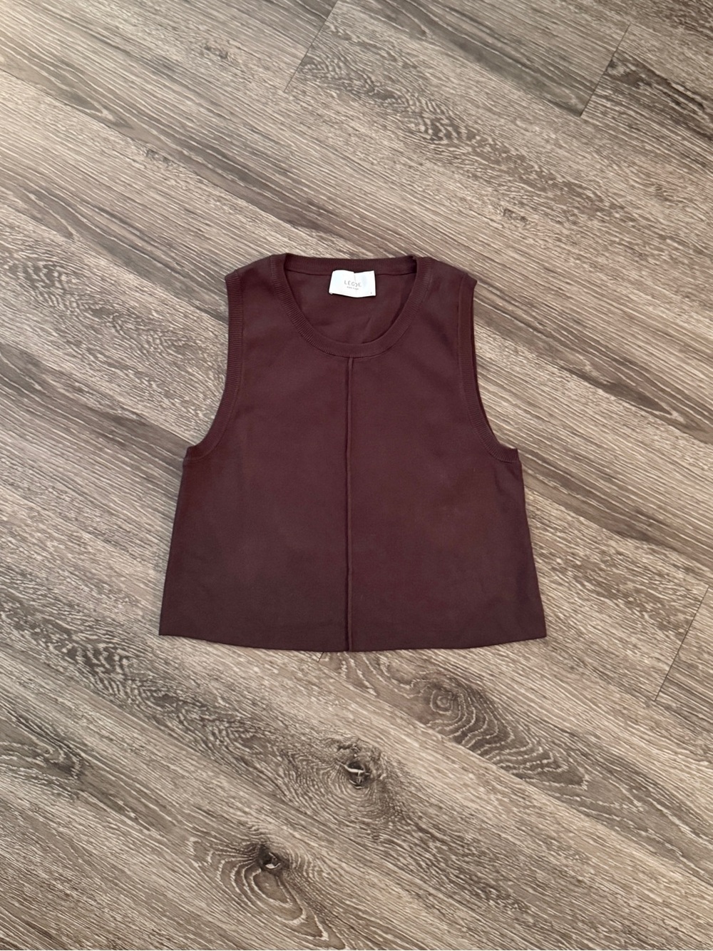 Legoe Heritage Brown Sleeveless Top